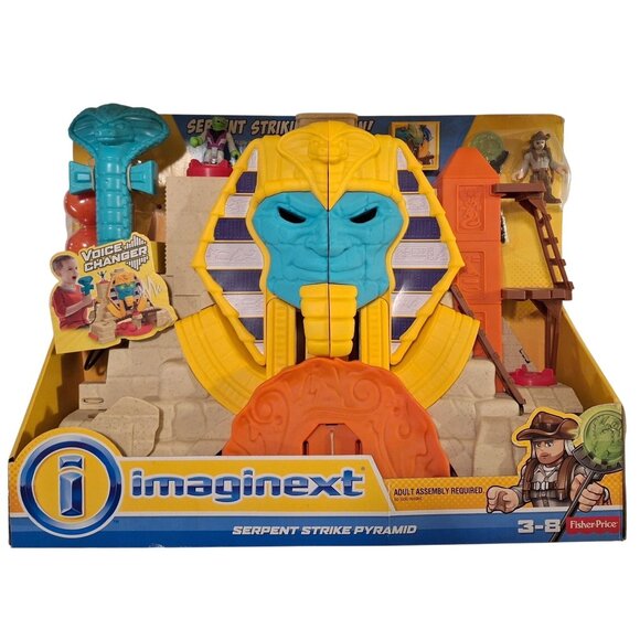 Imaginext Egyptian Serpent Strike Pyramid Playset Voice Changer Cobra - Picture 2 of 9